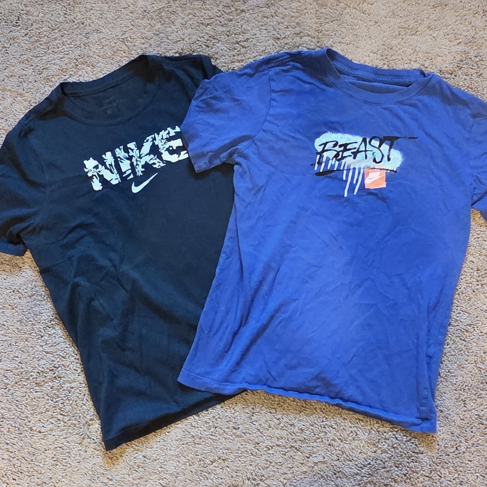Nike Kids Blue Graphic Tees Set